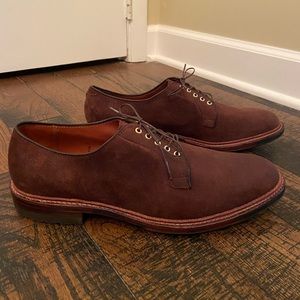 Alden for Nordstrom D14060 Men's Brown Snuff Suede Josh Derby Blucher Size 12